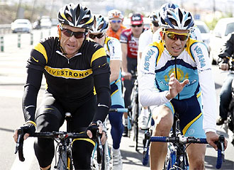 Armstrong y Contador.