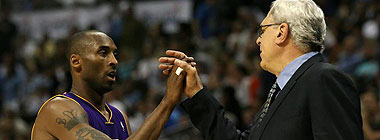 Kobe Bryant y Phil Jackson