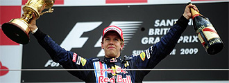 Vettel, durante la carrera