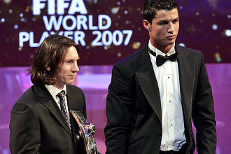 Messi y Cristiano, en el FIFA World Player de 2007