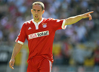 Franck Ribery, durante un partido con el Bayern.