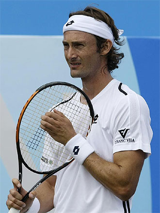 Juan Carlos Ferrero, durante un encuentro del torneo de Queen's.
