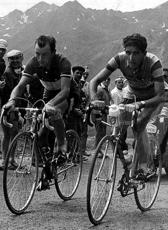 Charly Gaul y Federico Martín Bahamontes, mano a mano en el Tour 59