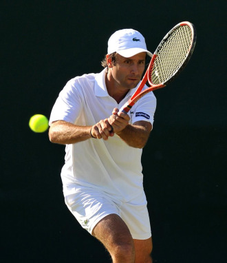 Fabrice Santoro en Wimbledon.