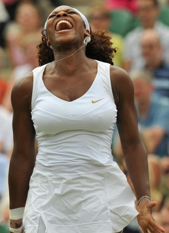 Serena Williams al acabar su encuentro ante Roberta Vinci.