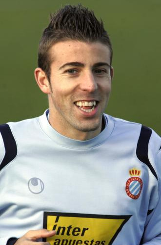 Luis Garca, sonriente durante un entrenamiento.