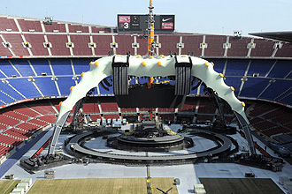 Escenario de U2 en el Camp Nou