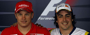 Raikkonen y Alonso