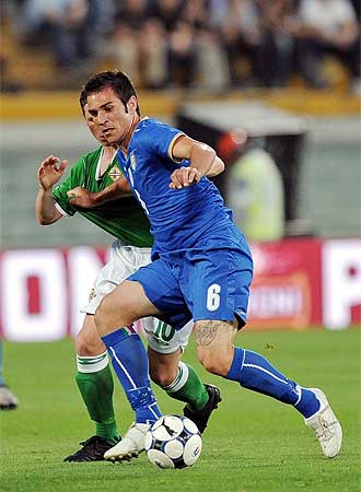 Gaetano D'Agostino durante un amistoso de Italia contra Irlanda del Norte el pasado 6 de junio.