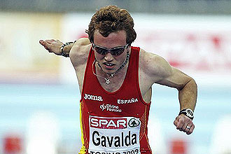 Alberto Gavald, durante una carrera de 200 metros, en una imagen de archivo