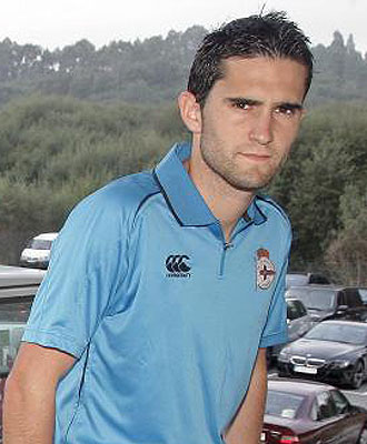 Antonio Toms tras un entrenamiento con el Deportivo de La Corua