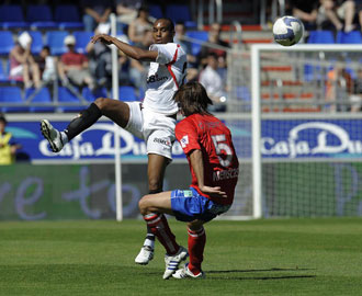 Konko, en un partido con el Sevilla