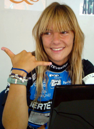 Laura Fernndez posa MARCA tras el Mundial de Kateboarding.