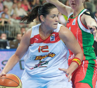 Anna Montaana, en el Eurobasket de Letonia