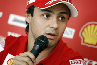 Felipe Massa en rueda de prensa.