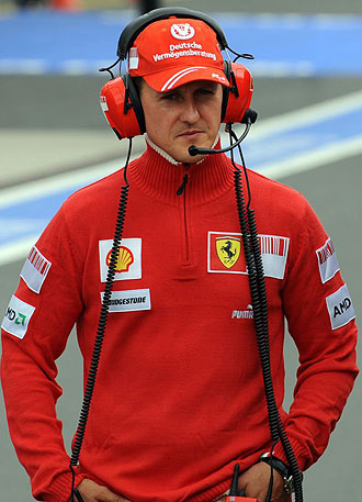 Michael Schumacher durante el GP de Alemania