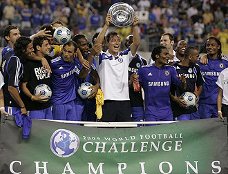 El Chelsea celebrando su triunfo en la World Football Challenge