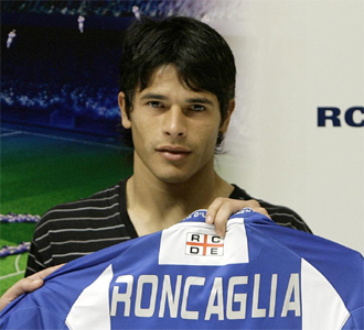 Roncaglia, con la camiseta del Espanyol