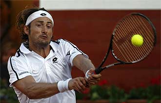 Ferrero, en una eliminatoria de la Copa Davis.