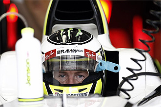 Jenson Button, a los mandosde su BrawnGP.