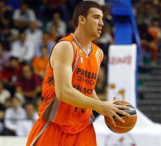 Albert Miralles, en un partido de la ACB en su anterior etapa en el Pamesa Valencia