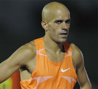 Reyes Estvez, en el meeting de Madrid de 2009 despus de concluir la prueba de 1.500 metros