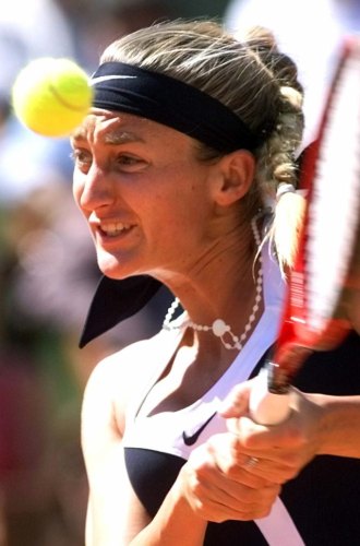Mary Pierce, durannte Roland Garros en 2000 en una imagen de archivo.