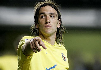 Gonzalo Rodrguez, durante un partido con el Villarreal