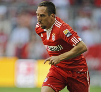 Franck Ribery, en un partido entre el Bayern de Munich y el Werder Bremen