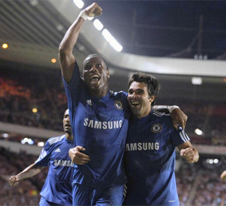 Los jugadores del Chelsea celebran un gol en el ltimo partido