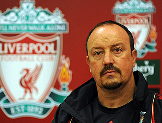 Rafa Benitez, durante una rueda de prensa