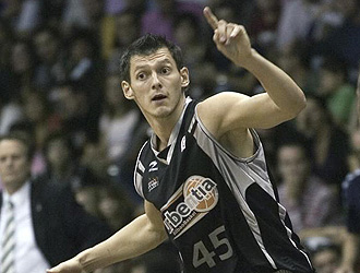 Blums, durante un partido con el Bilbao Basket