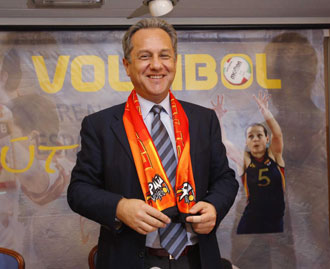 Julio Velasco, entrenador de la seleccin nacional de Voleibol