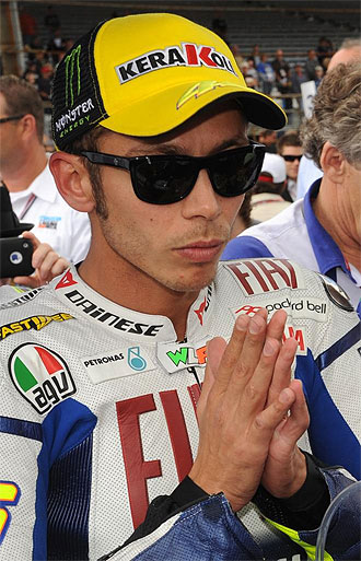 El campen italiano Valentino Rossi.