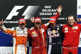 Domenicali celebra la victoria de Raikkonen en el GP de Blgica
