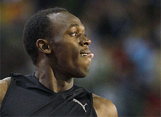 Usain Bolt, durante la Golden League de Bruselas.