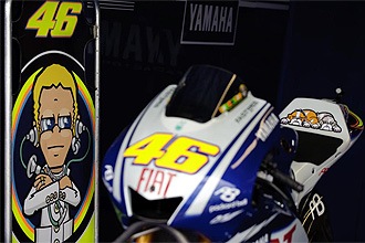 La Yamaha de Rossi en Misano