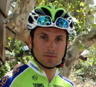 Basso, antes de tomar la salida en una etapa de la Vuelta
