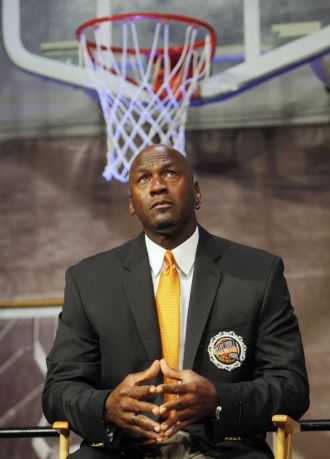 Jordan, durante una ceremonia previa a su entrada en el Hall of Fame.