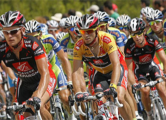 Valverde, durante una etapa de la Vuelta.