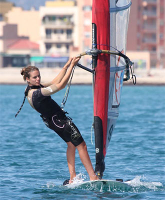 Marina Alabau, en un entrenamiento.