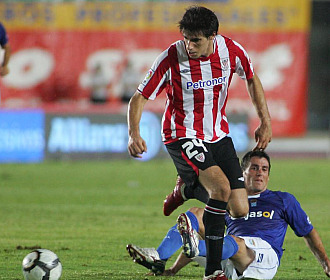 Javi Martnez durante un partido con el Athletic