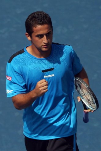 Nicols Almagro durante un partido en el US Open.
