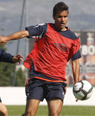 Hugo Mallo, durante un entrenamiento.