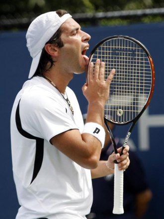 Albert Montas durante un partido en el US Open.