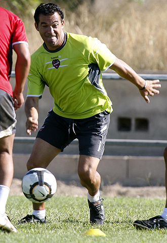 Luis Garca suele ser uno ms en los entrenamientos del Levante durante muchos ejercicios