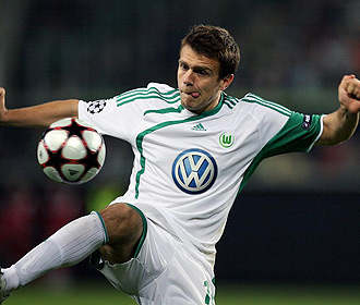 Misimovic, durante un partido con el Wolfsburgo