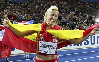 Marta Domnguez convertirse en campeona del mundo