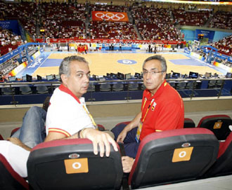 Jos Luis Sez y Alejandro Blanco en Pekn 2008