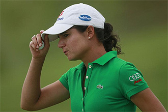 Lorena Ochoa, durante un torneo.